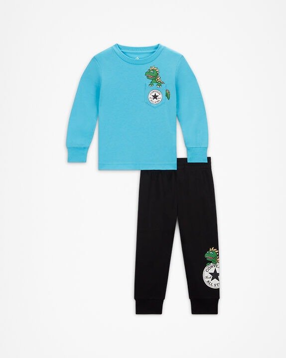 ​Long Sleeve Dino T-Shirt & Jogger Set Toddler Set. Converse.com