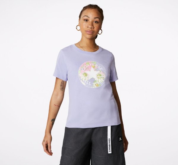​Floral Print Patch T-Shirt Women's T-Shirt. Converse.com