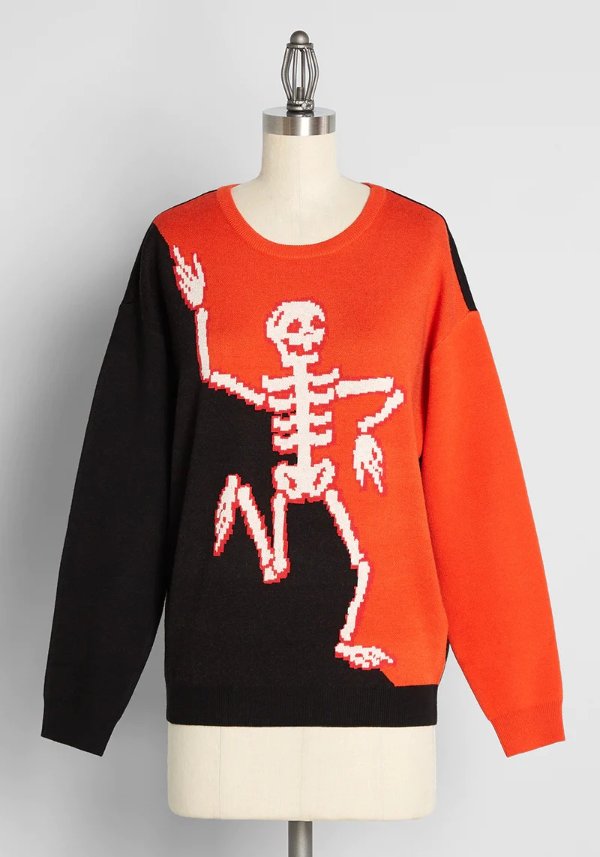 Having Tons of Skele-fun! Graphic Sweater