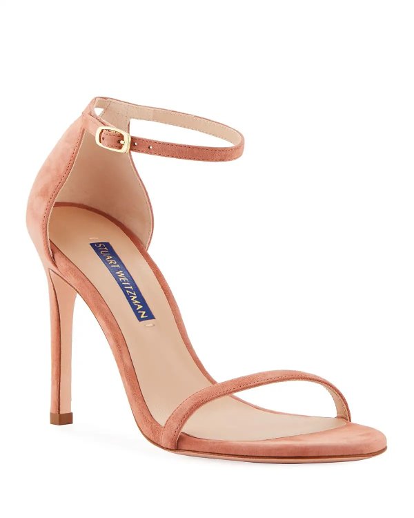 Nudistsong Suede Ankle-Wrap Sandals