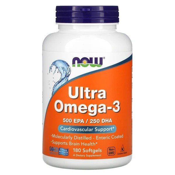 鱼油 Ultra Omega-3, 180 Softgels