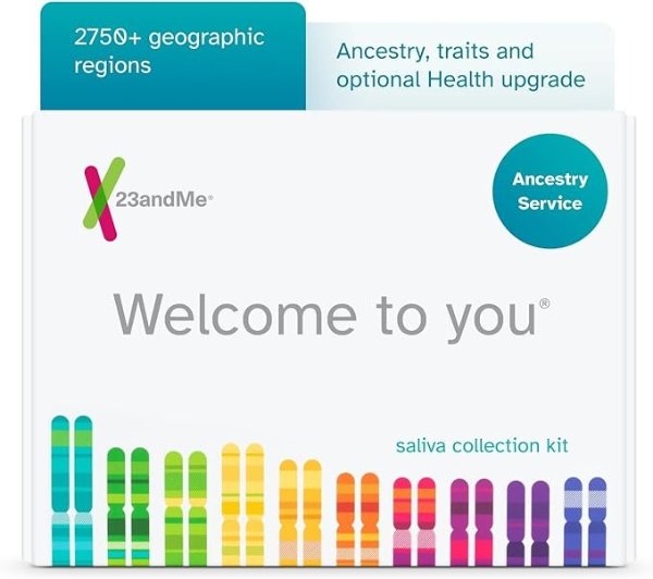 DNA Test Ancestry Personal Genetic Service - includes at-home saliva collection kit