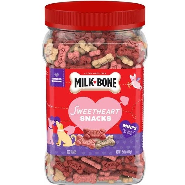 Sweetheart Snacks Mini’s Dog Treats, 25-oz canister