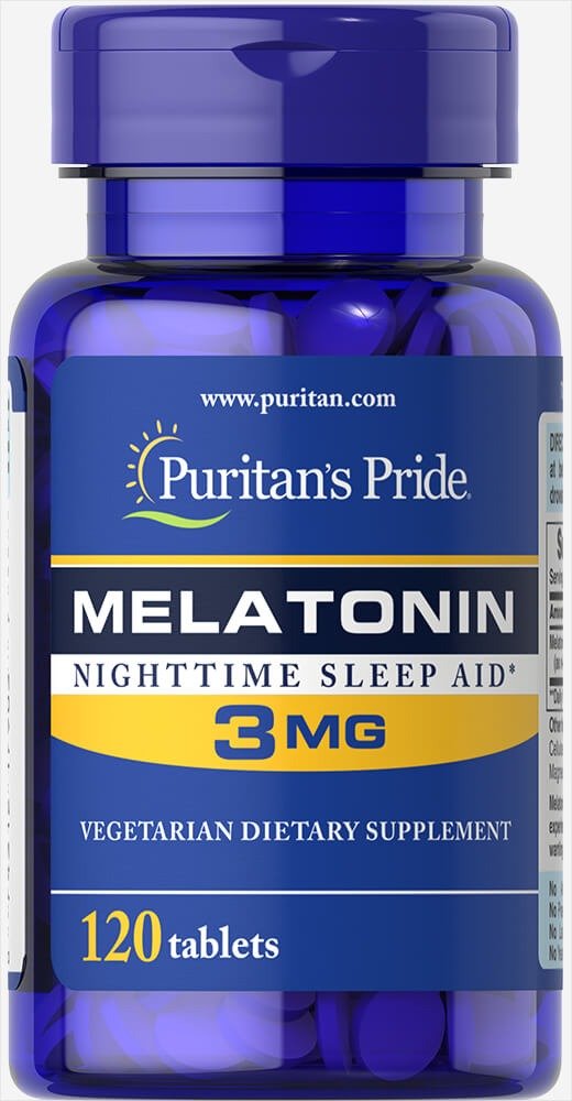 Melatonin 3 mg 120 Tablets | Flash Sale Supplements | Puritan's Pride