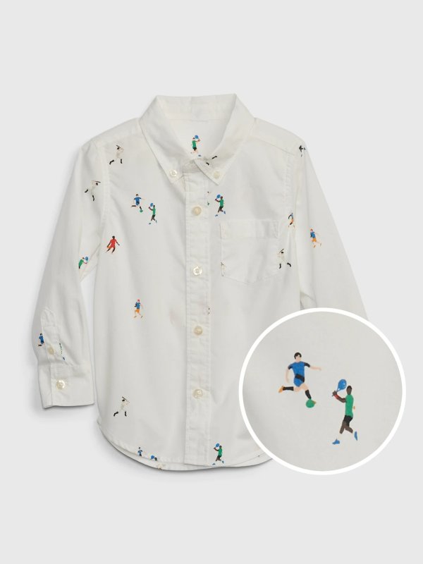 Toddler Poplin Button-Down Shirt