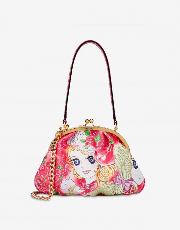 Handbag with Anime print - Anime Antoinette - FW20 COLLECTION - Moods - Moschino | Moschino Official Online Shop