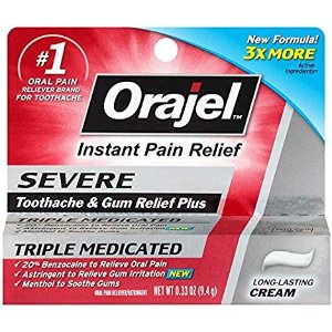 Orajel Severe Toothache & Gum Relief Cream