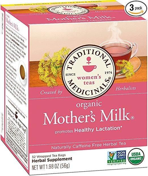 Organic Mother’s Milk Women's Tea, 32 Tea Bags (Pack of 3)