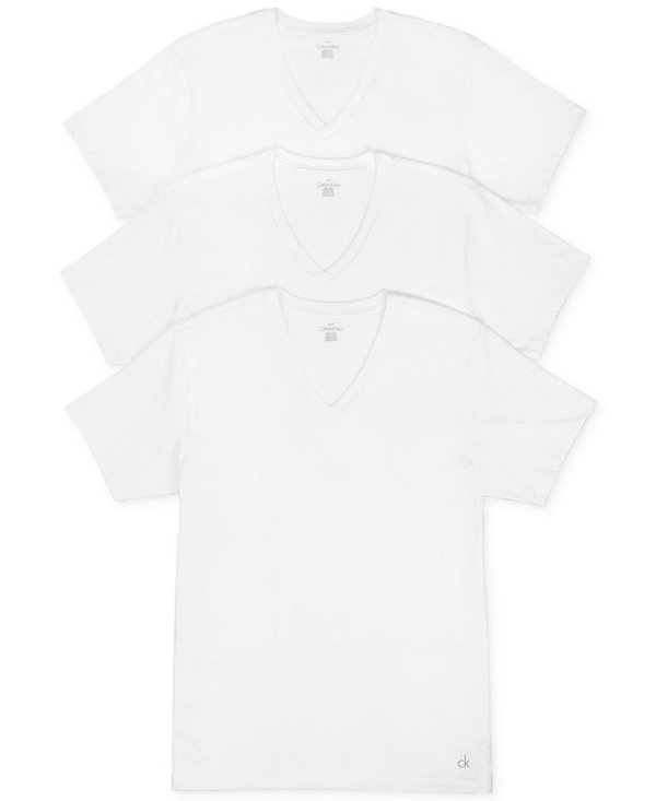 Men's Cotton Classics Short Sleeve V-Neck T-Shirts Classic Fit