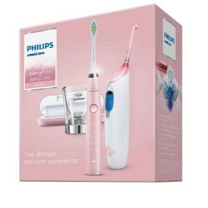 Philips Sonicare DiamondClean Toothbrush and Airfloss Bundle - Pink