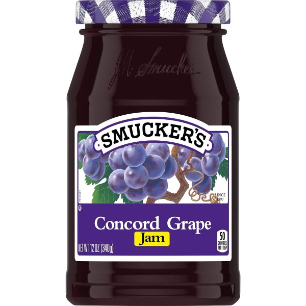 Concord Grape Jam, 12 Ounces (Pack of 6)