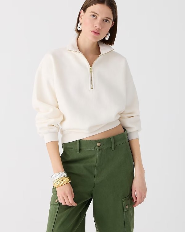 Heritage fleece half-zip sweatshirt