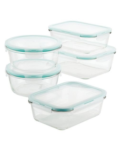 Purely Better Glass 10-Pc. Food Storage Container Set