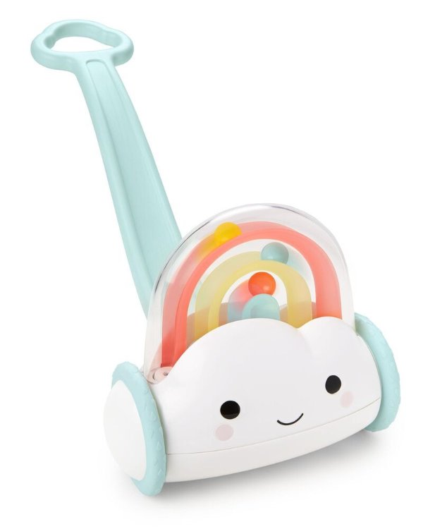 Silver Lining Cloud Rainbow Push Toy