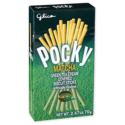 Glico Pocky Matcha Green Tea Cream Covered Biscuit Sticks 2.47 OZ