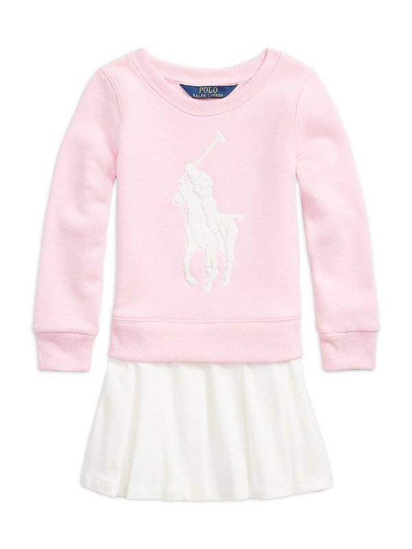 Little Girl's Sweatshirt Tennis Dress