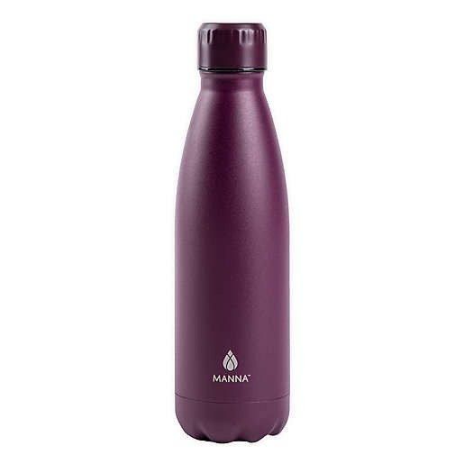 Manna™ Vogue® 17 oz. Double Wall Stainless Steel Bottle in Powder Coated Purple | buybuy BABY