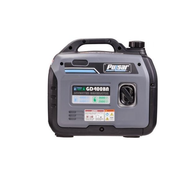 Products GD400BN, 4000W Portable super-quiet Dual Fuel & Parallel Capability, CARB Compliant Inverter Generator, ultra-lightweight and RV Ready, 4000-Watt Gray
