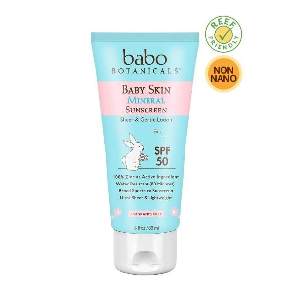 Baby Skin Mineral Sunscreen - SPF 50 - 3 oz.