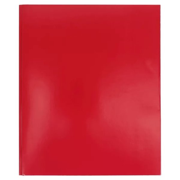2 Pocket Paper Folder with Prongs Red - Pallex