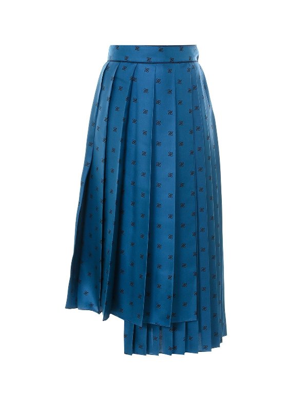 FF Karligraphy Printed Pleated Skirt - Cettire