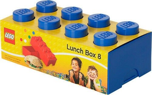 LEGO Lunch Box With 8 Knobs, in Bright Blue [New Toy] Blue, Brick