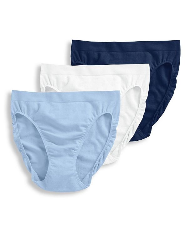 Macy's Jockey Women's 3-Pk. Seamfree® Breathe Knit French-Cut Brief  Underwear 1684 27.00