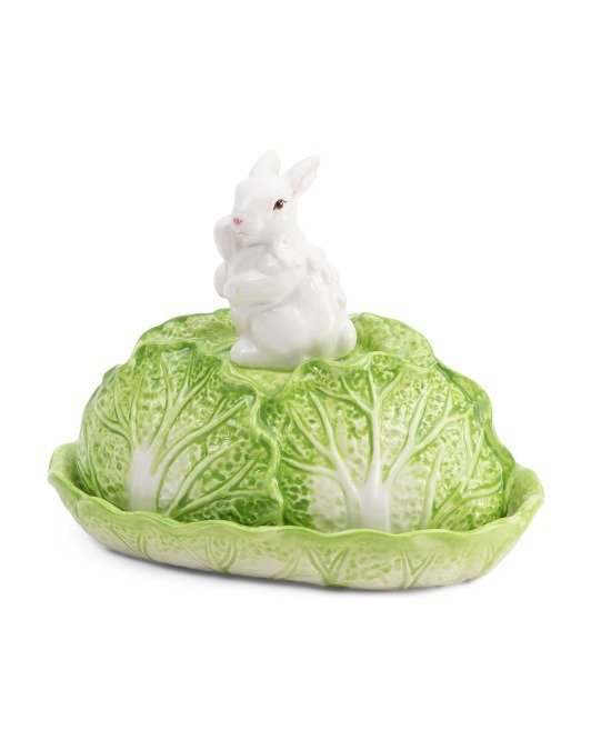 白菜小兔子黄油盘