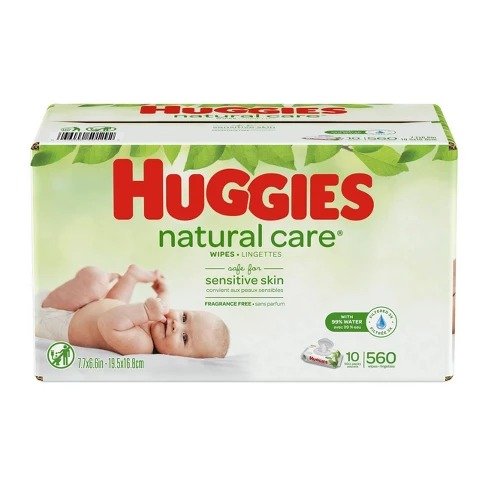 Wipes Natural Care Baby Wipes - 560ct