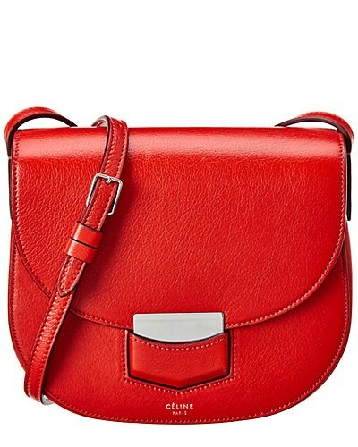 Small Trotteur Shiny Leather Crossbody