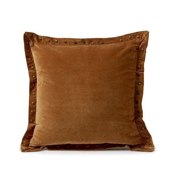 Decorative Rust Velvet Pillow