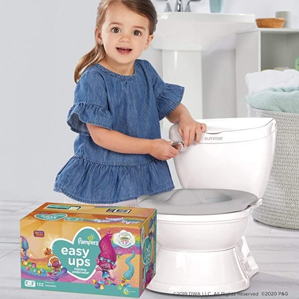 Potty Training Seat Starter Kit—My Size Potty Train & Transition and Pampers Easy Ups 2T-3T Potty Training Underwear for Girls and Boys, Size 4, 140 Count (Packaging May Vary)