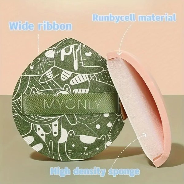 Dual Use Super Soft Candy Air Cushion Powder Puff For Wet/dry Foundation Makeup Tool
