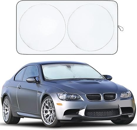 EcoNour Car Windshield Sun Shade - Blocks UV Rays Sun Visor Protector, Sunshade To Keep Your Vehicle Cool And Damage Free, Easy To Use, Fits Windshields of Various Sizes
