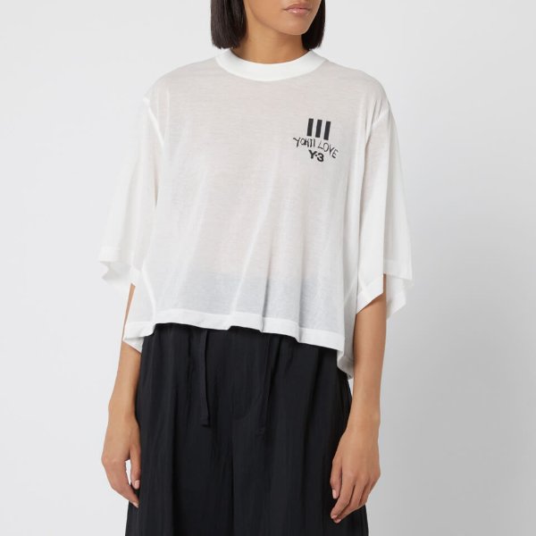 Women's Yohji Love Sheer Short Sleeve T-Shirt - Core White
