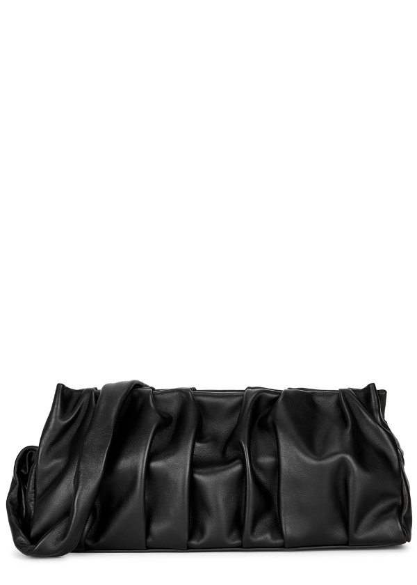 Long Vague black leather shoulder bag