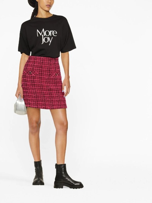 boucle mini skirt
