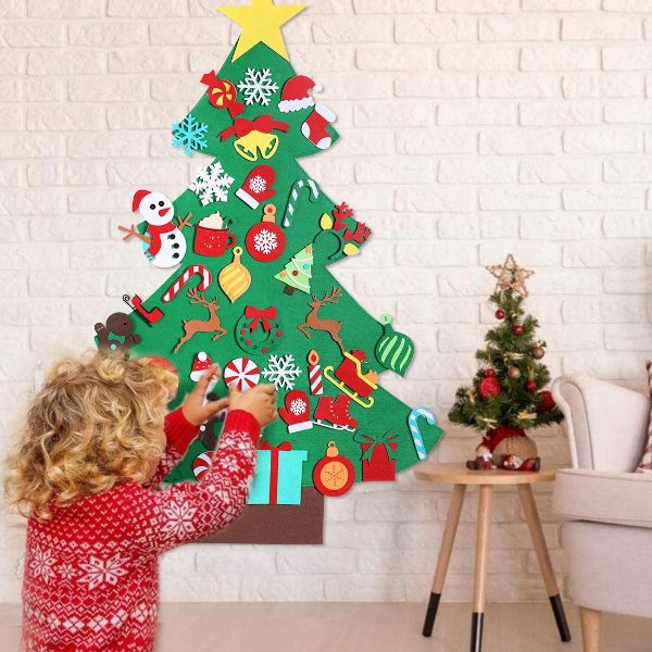 Garma DIY Felt Christmas Tree Set with 41PCS