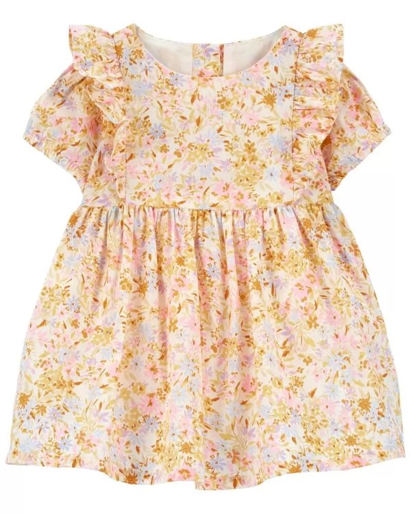 Baby Floral Print Babydoll Dress