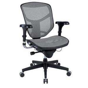 WorkPro® Quantum 9000 Series Ergonomic Mid-Back Mesh/Fabric Chair, Black
