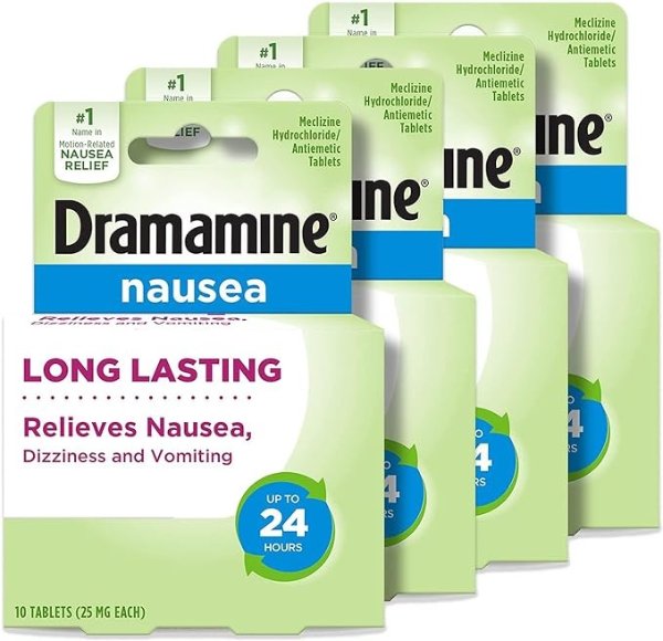 Nausea Long Lasting, Nausea Relief, 10 Count, 4 Pack