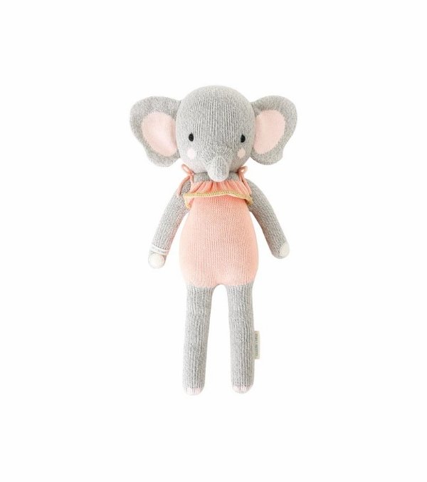 Cuddle+Kind Hand Knit Doll - Mini Eloise the Elephant, 13"