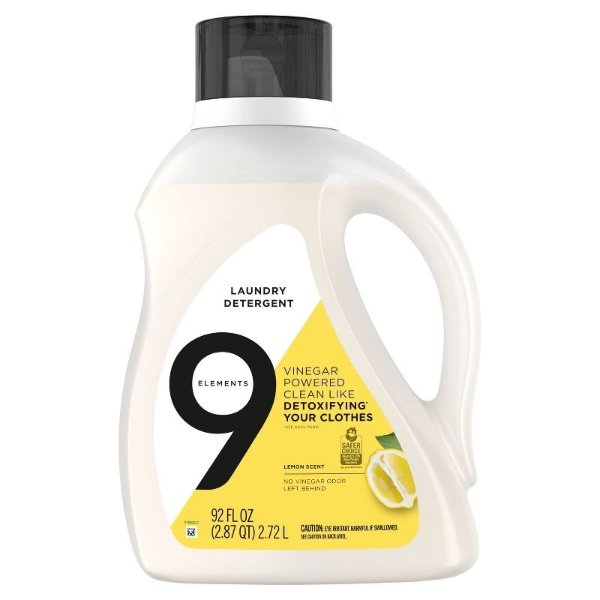 9 Elements 柠檬香味洗衣液  92 fl oz