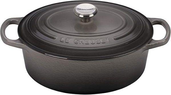 Enamed Cast Iron Signature Oval Dutch Oven, 3.5 qt., Oyster