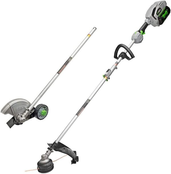 Power+ MHC1502 Multi Combo Kit: 15 String Trimmer, 8-Inch Edger & Power Head with 5.0Ah Battery & Charger Included