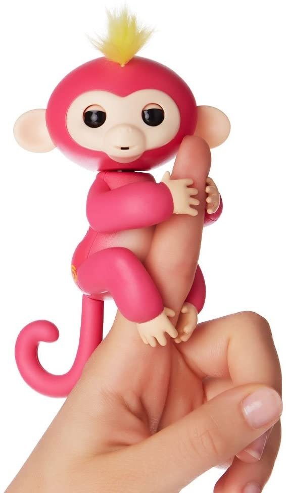 Fingerlings - Interactive Baby Monkey - Bella (Pink with Yellow Hair)