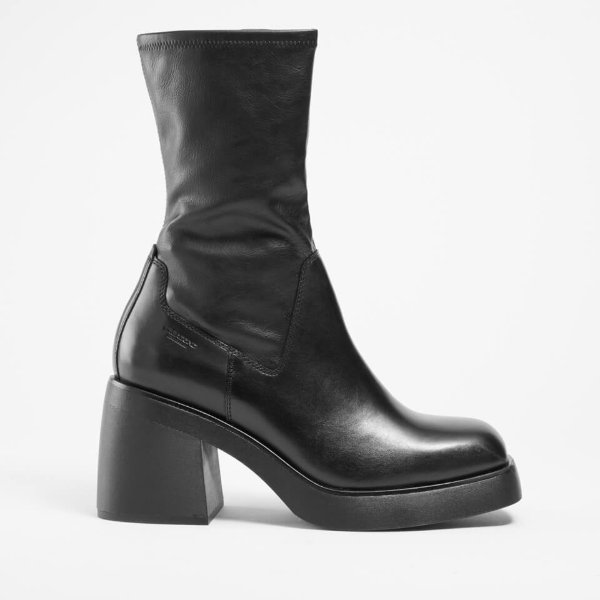 Women's Brooke Leather Heeled Boots - UK 4