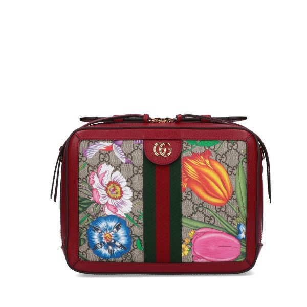 Ophidia GG Floral Small Shoulder Bag - Cettire