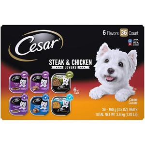 史低价：Cesar 混合口味狗狗湿粮罐头 36盒
