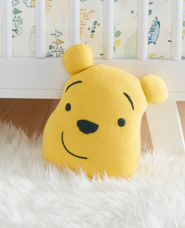 Disney Winnie The Pooh Pillow In Organic Cotton